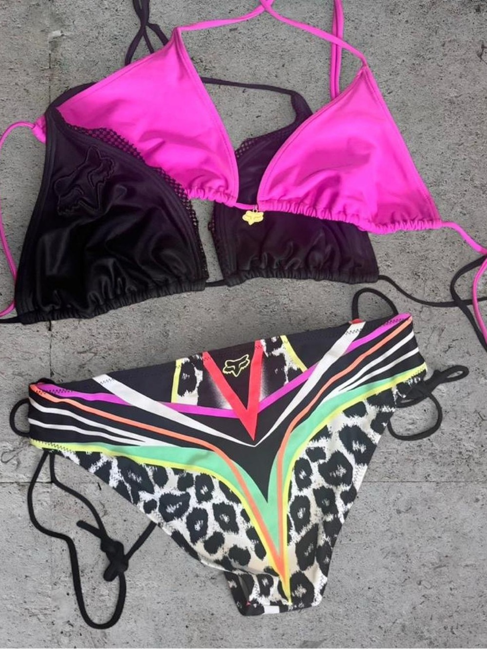 Fox multicoloured 3 Pc. bikini set